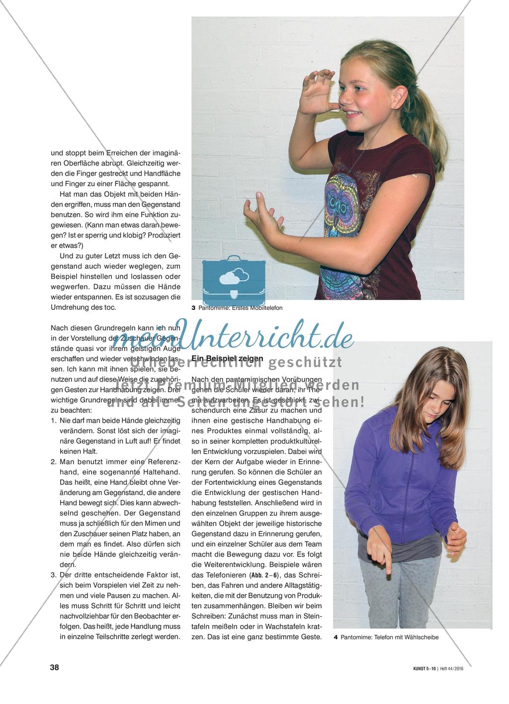 Gesten der Gebrauchskultur - Der Handhabung von Produkten pantomimisch nachspüren Preview 3