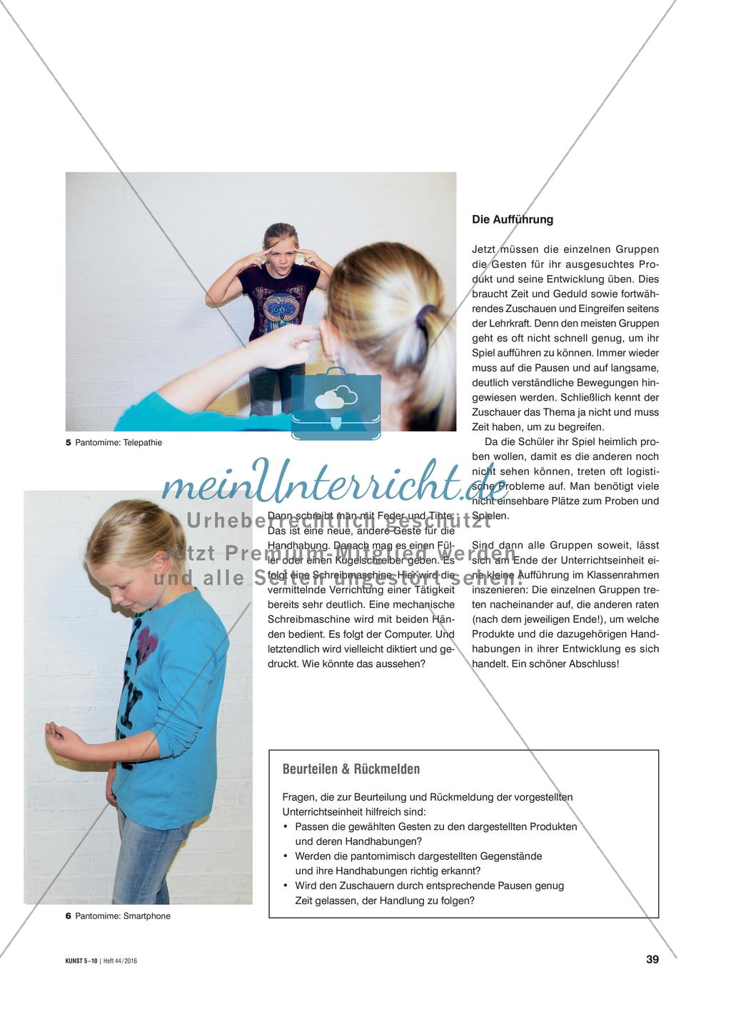 Gesten der Gebrauchskultur - Der Handhabung von Produkten pantomimisch nachspüren Preview 4