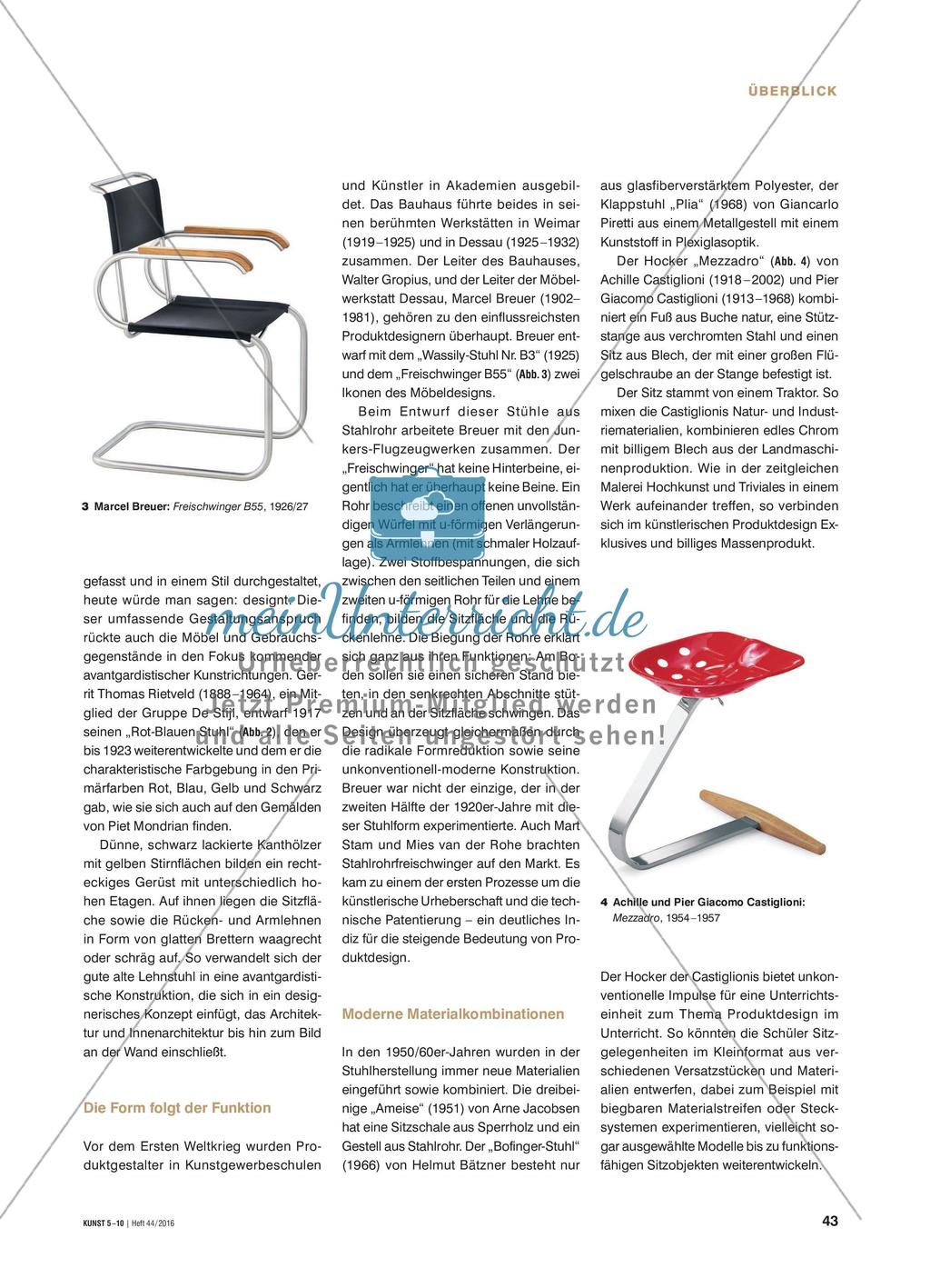 Verschiedene Stühle und ein Hocker: vom Gebrauchsgegenstand zum Designobjekt Preview 2