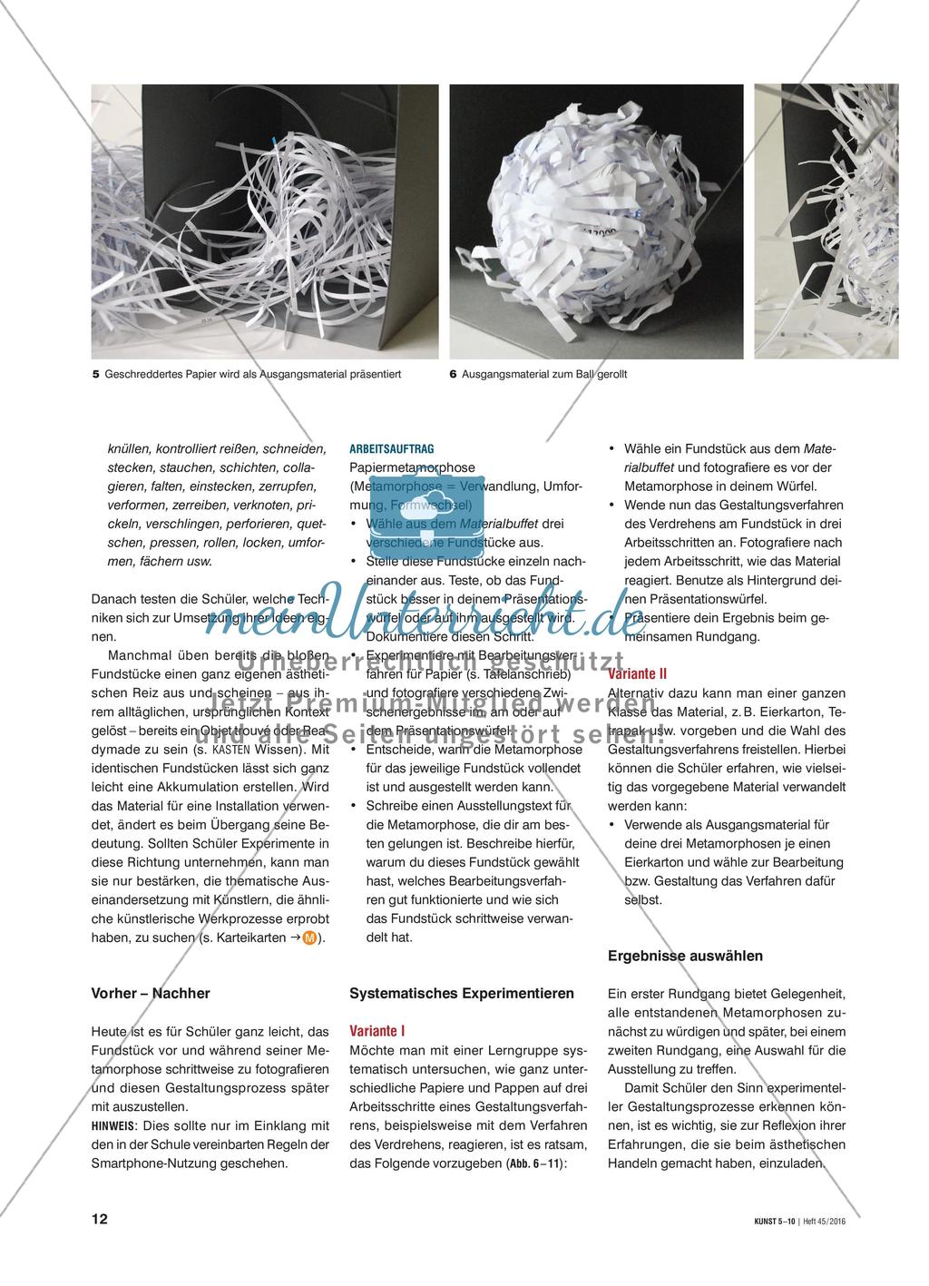 Wird das Kunst oder kann das weg? - Papiermetamorphosen Preview 3