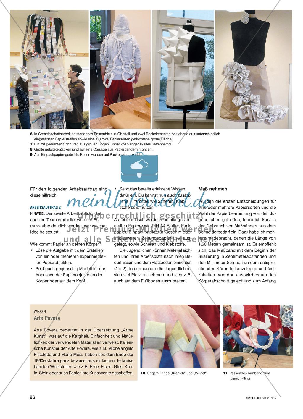 Wie kommt Papier an deinen Körper? - Papierkörperschmuck Preview 3