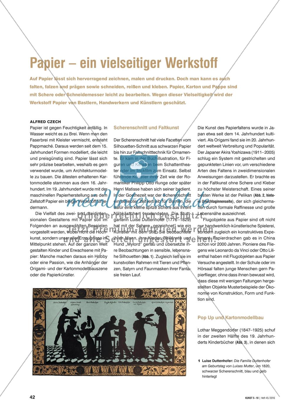 Papier – ein vielseitiger Werkstoff Preview 1