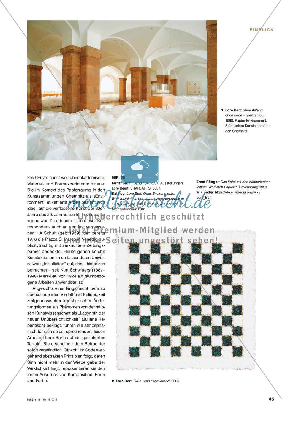 Lore Bert: Mit Papier, aus Papier und auf Papier Preview 2