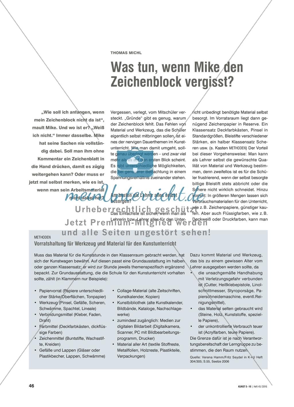 Was tun, wenn Mike den Zeichenblock vergisst? Preview 1