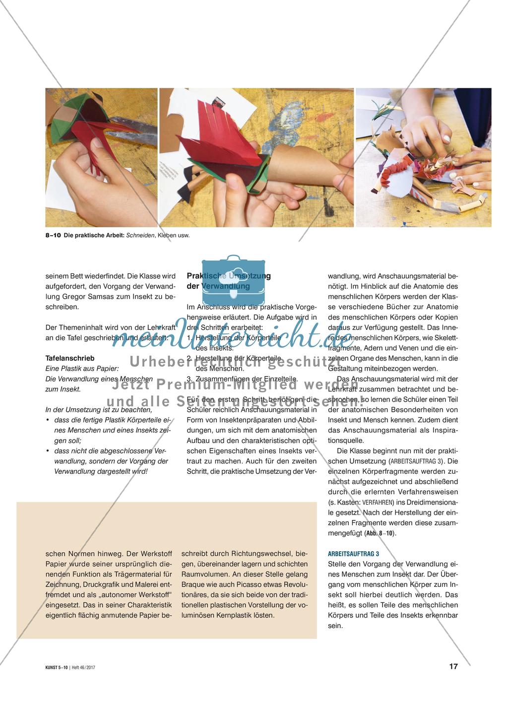 Die Verwandlung - Eine Plastik aus Papier Preview 4