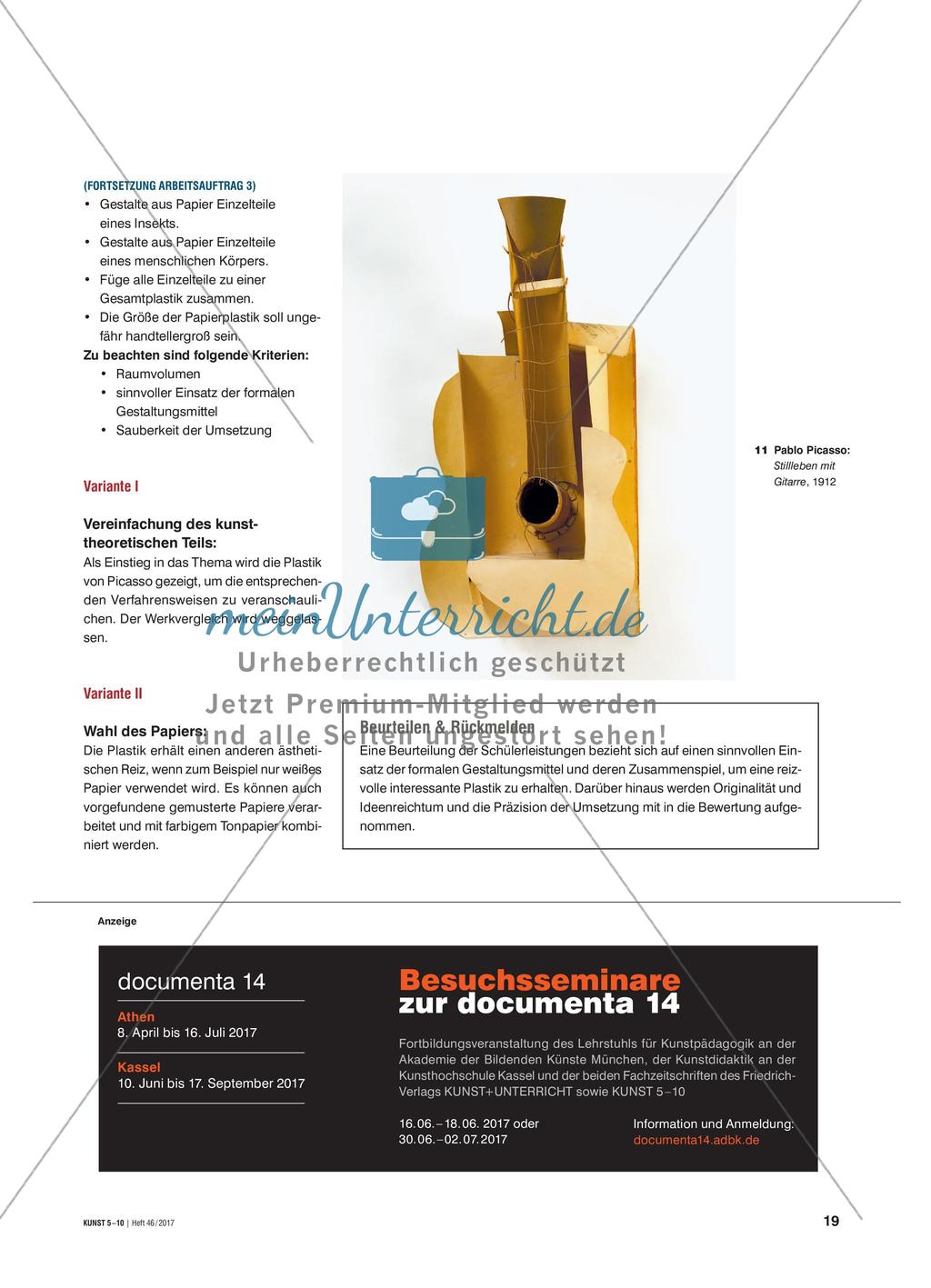Die Verwandlung - Eine Plastik aus Papier Preview 6