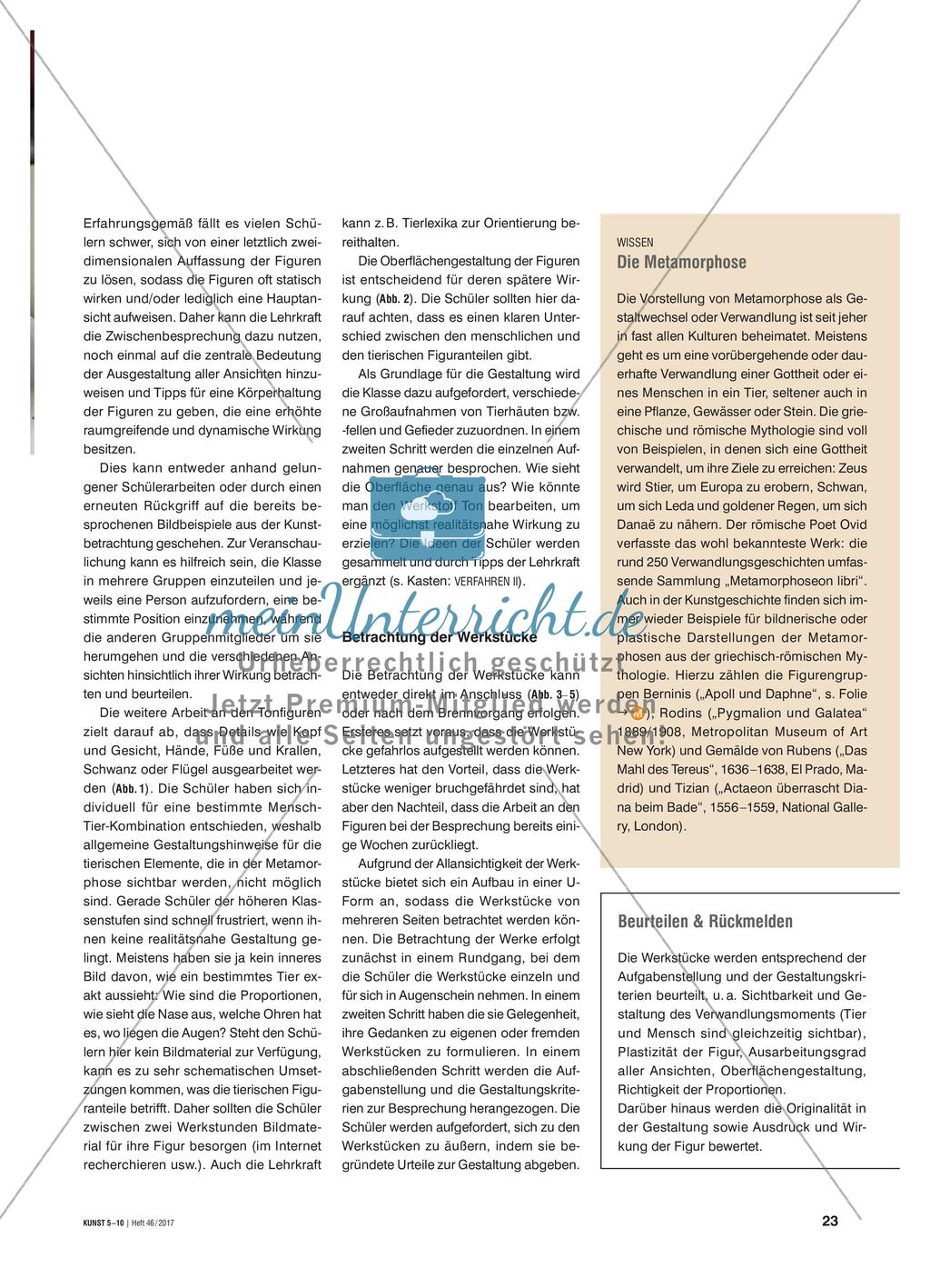 Das Tier in mir - Darstellung einer Metamorphose mit Ton Preview 4