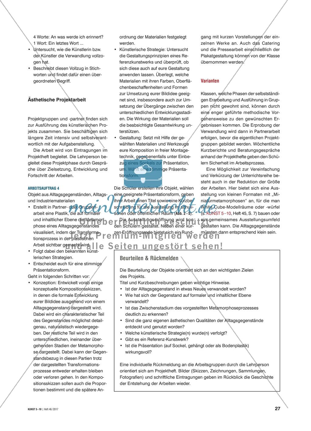 Wandlungen eines Gebrauchsgegenstands - Plastische Objektveränderungen Preview 4