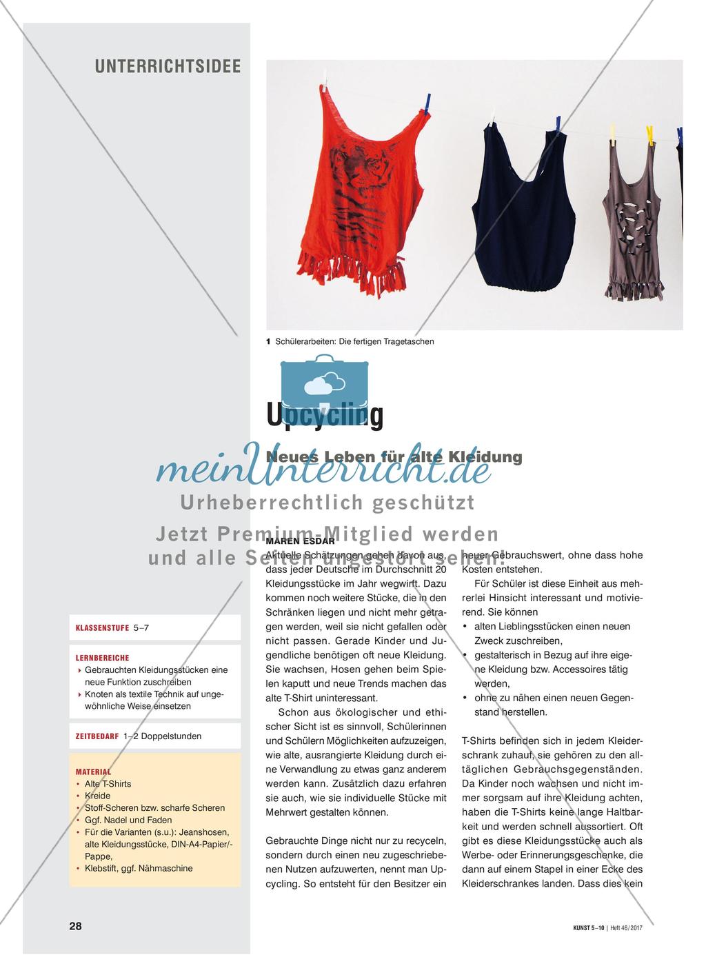 Upcycling - Neues Leben für alte Kleidung Preview 1