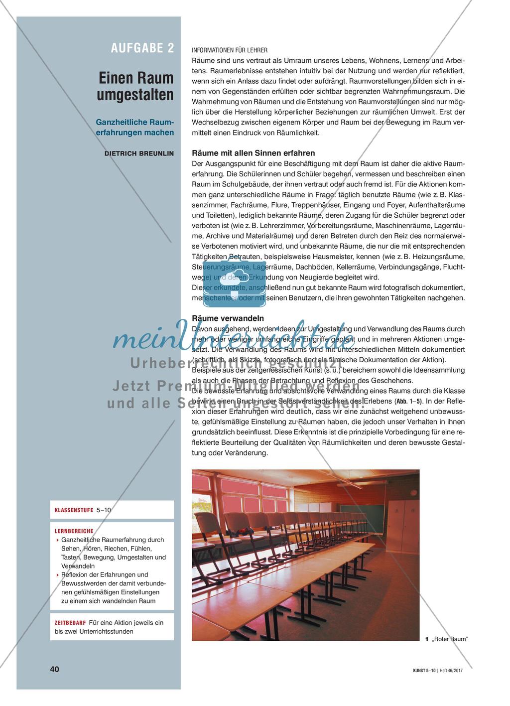 Einen Raum umgestalten - Ganzheitliche Raumerfahrungen machen Preview 1