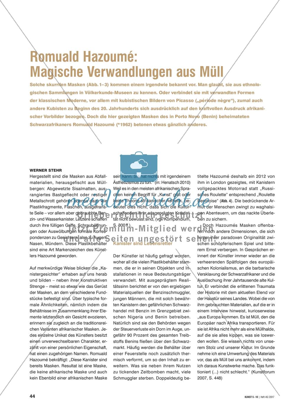 Romuald Hazoumé: Magische Verwandlungen aus Müll Preview 1