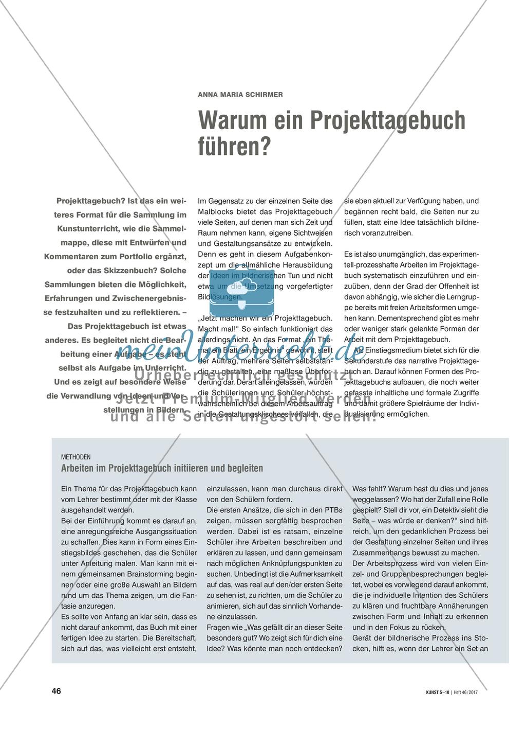 Warum ein Projekttagebuch führen? Preview 1