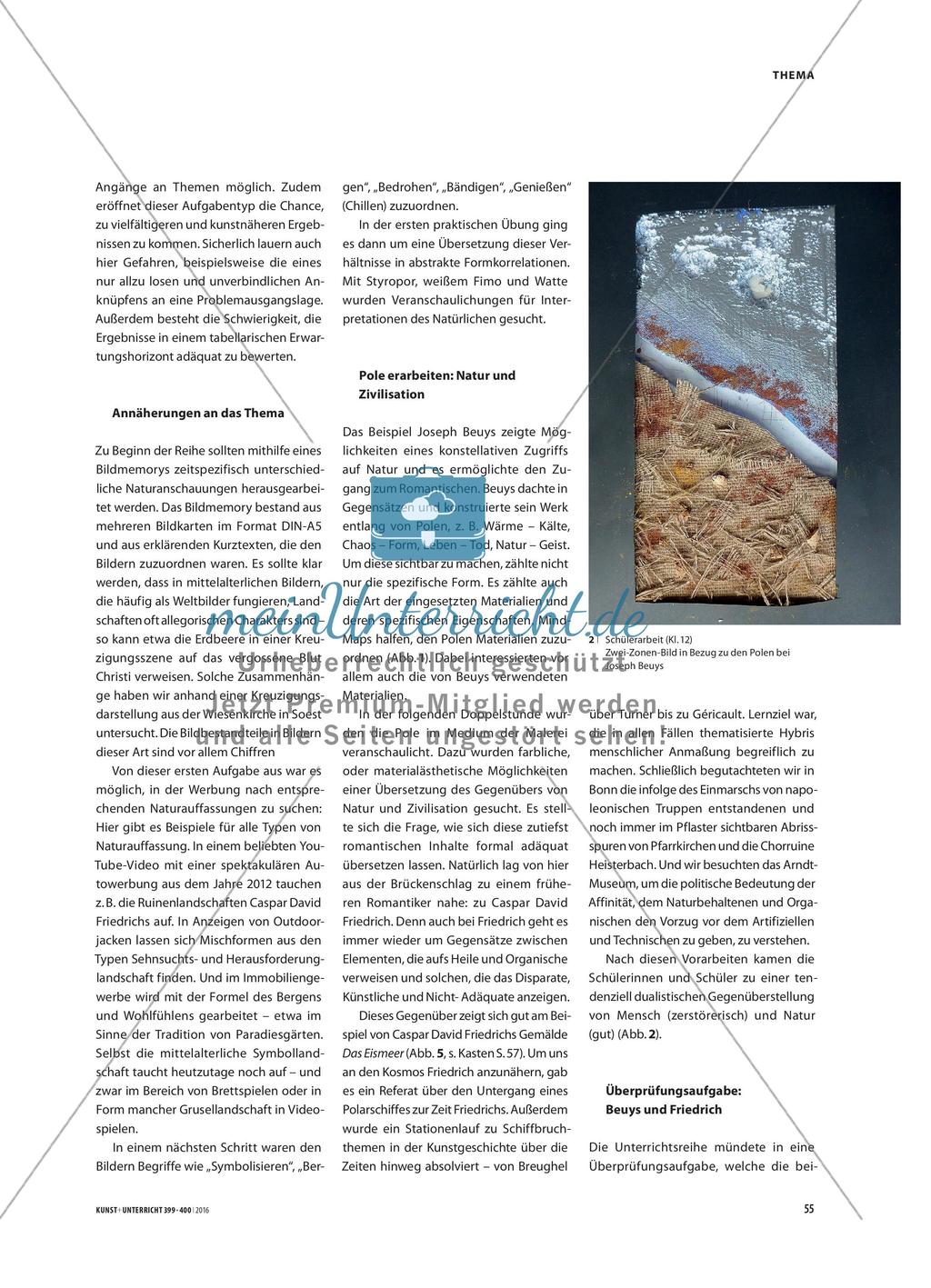 Natur, abstrakt gedacht - Abstraktiv orientierte Aufgabenstellung Preview 2