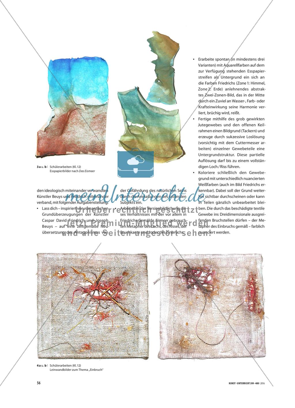 Natur, abstrakt gedacht - Abstraktiv orientierte Aufgabenstellung Preview 3