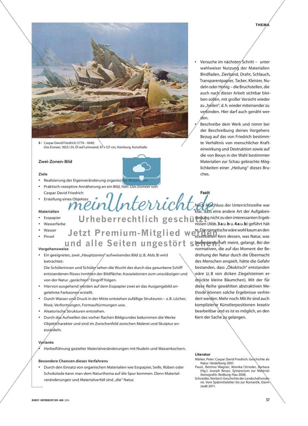 Natur, abstrakt gedacht - Abstraktiv orientierte Aufgabenstellung Preview 4