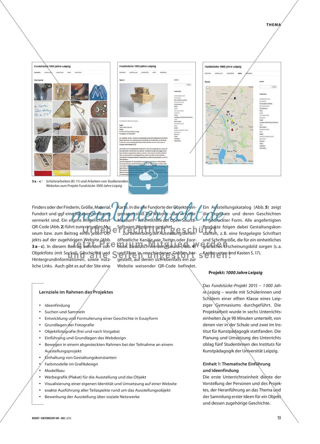 „Fundstücke“ - Ein digital-analoges Ausstellungsprojekt Preview 2