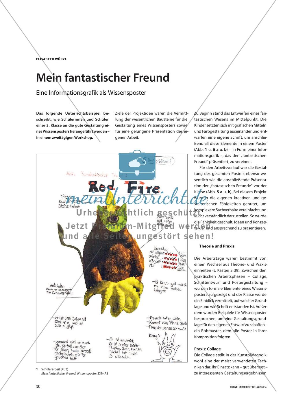 Mein fantastischer Freund - Eine Informationsgrafik als Wissensposter Preview 1