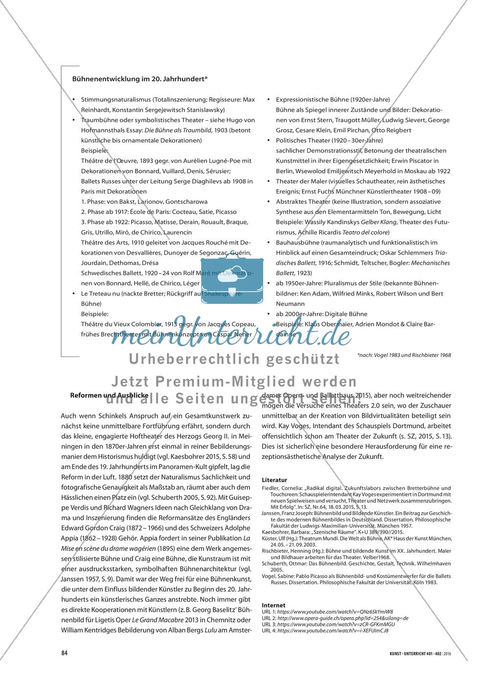 Bühnenbild - Analyse- und Interpretationsmodelle im Großraum Kunst Preview 5