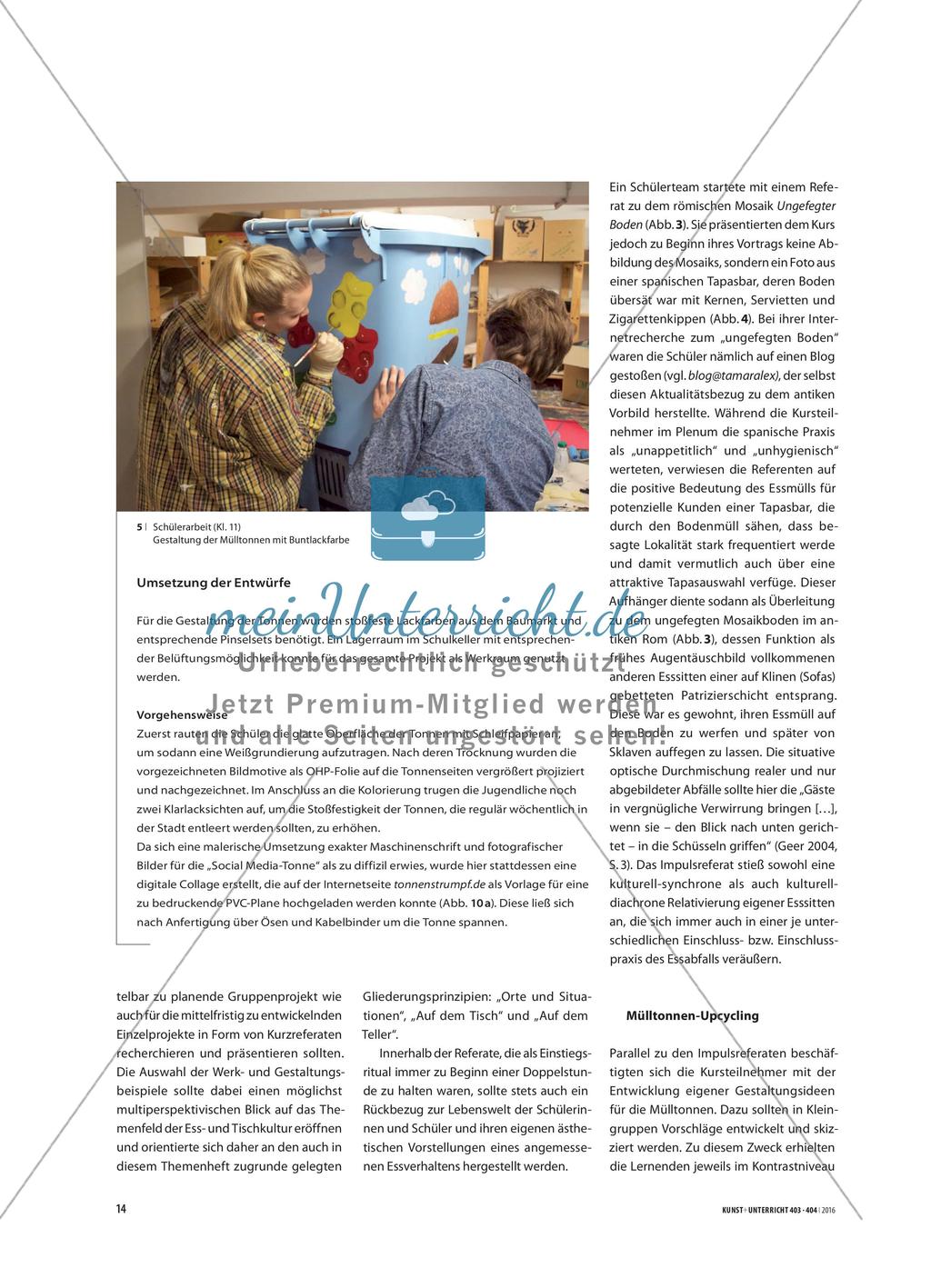 Jenseits des Tisches - Ästhetische Felderkundungen und gestalterische Interventionen zu Symptomen jugendlicher Esskulturen Preview 4