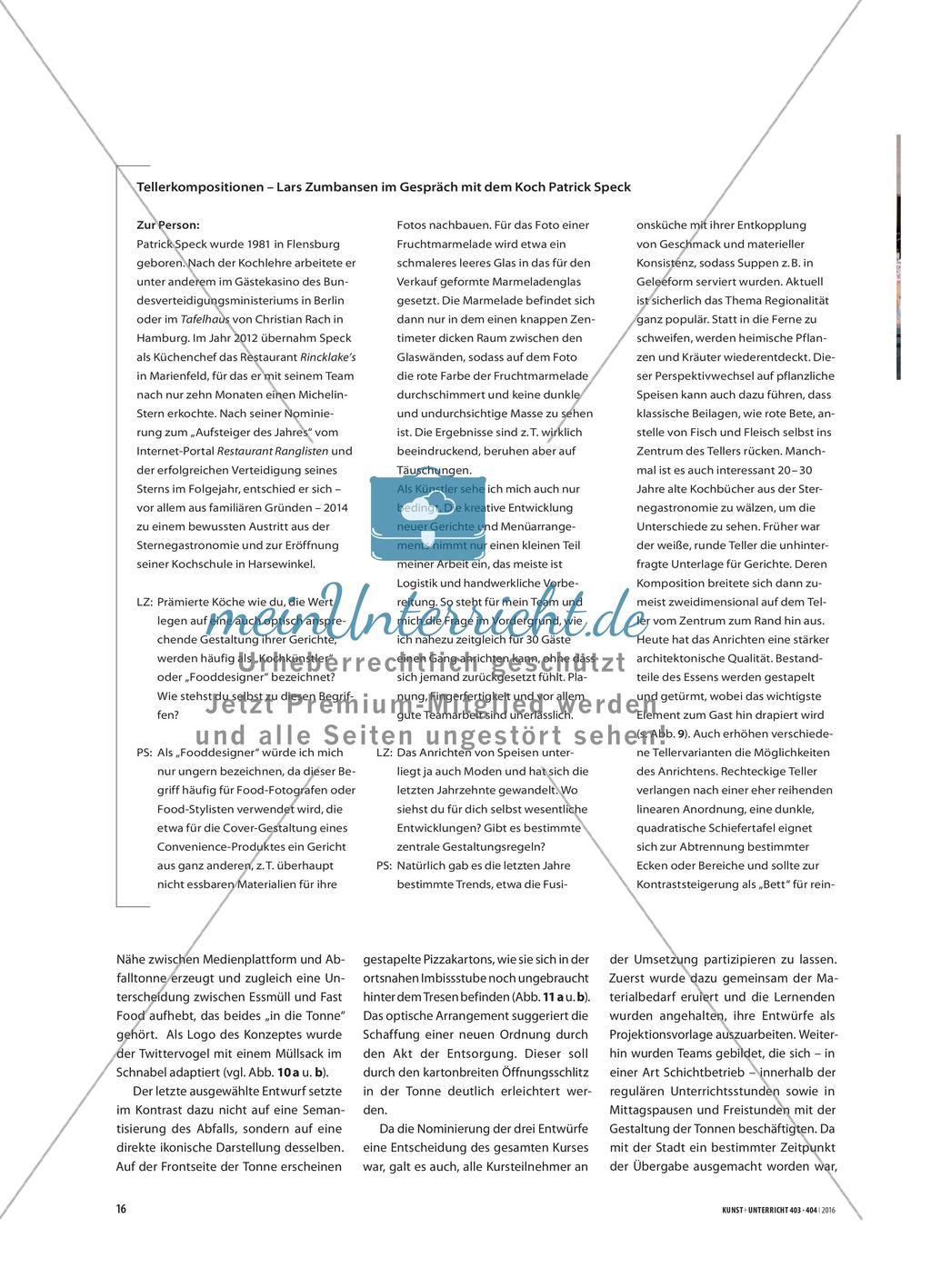 Jenseits des Tisches - Ästhetische Felderkundungen und gestalterische Interventionen zu Symptomen jugendlicher Esskulturen Preview 6