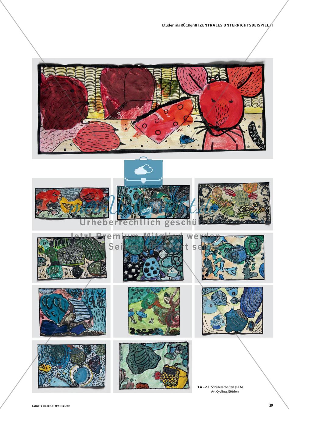 Art Cycling – von der gebrauchten Palette zum Bild: Eine Übungssequenz für Klasse 6 Preview 2