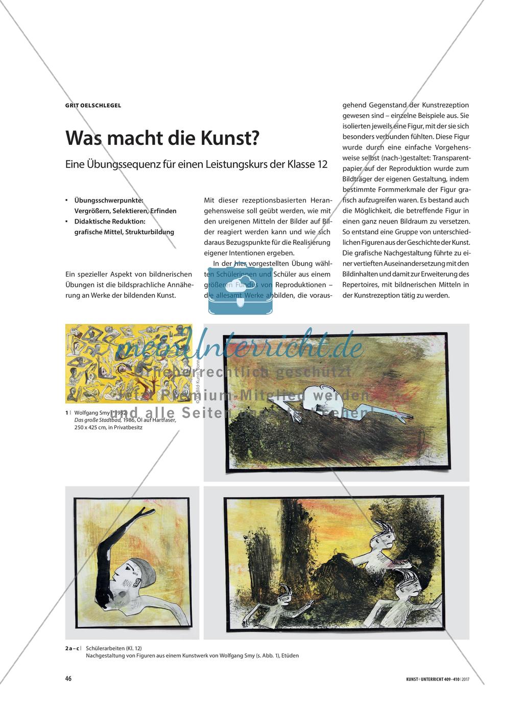 Was macht die Kunst? - Eine Übungssequenz für einen Leistungskurs der Klasse 12 Preview 1