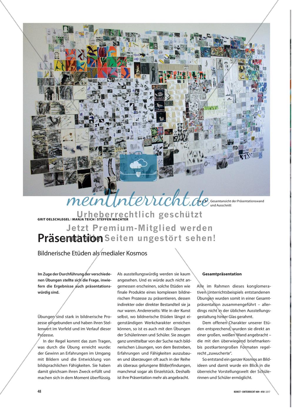 Präsentation - Bildnerische Etüden als medialer Kosmos Preview 1