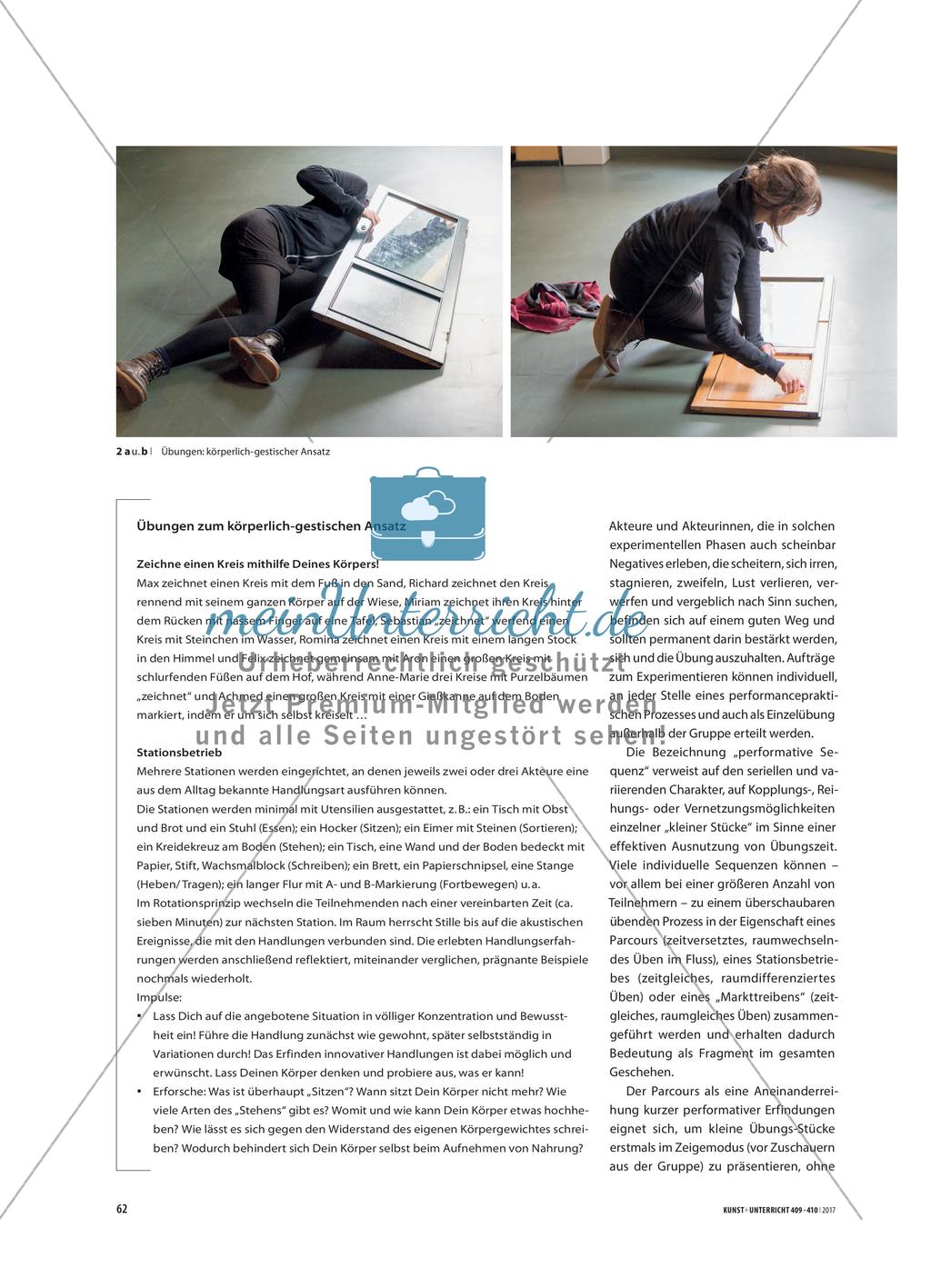 Gestaltete Handlungen - Übende Verfahren in der performativen Praxis Preview 4