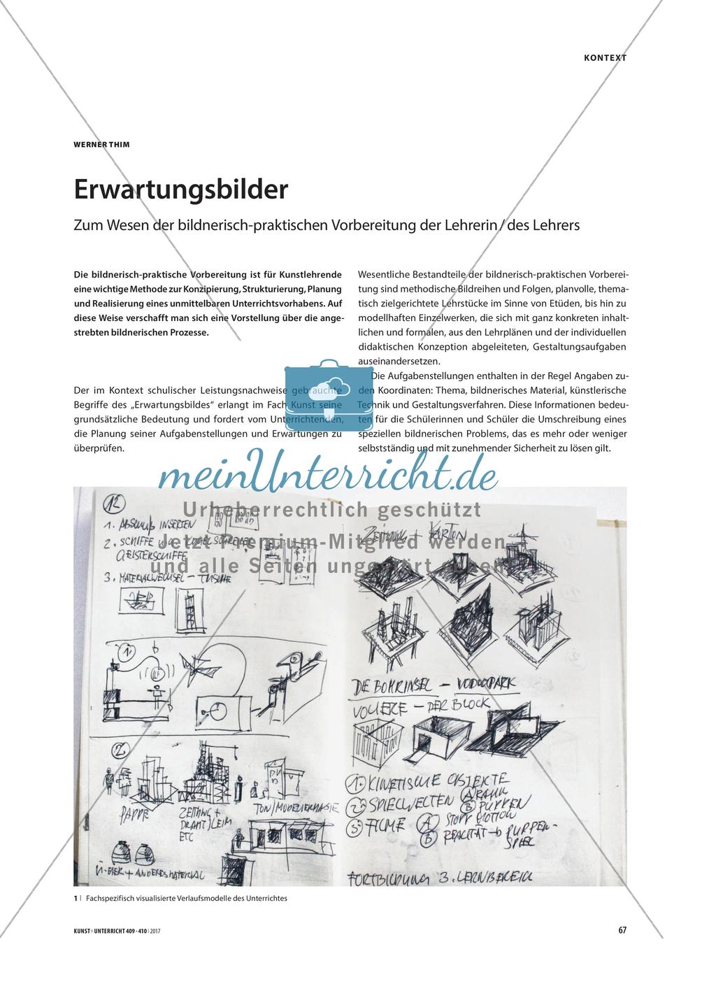 Erwartungsbilder - Zum Wesen der bildnerisch-praktischen Vorbereitung der Lehrerin / des Lehrers Preview 1