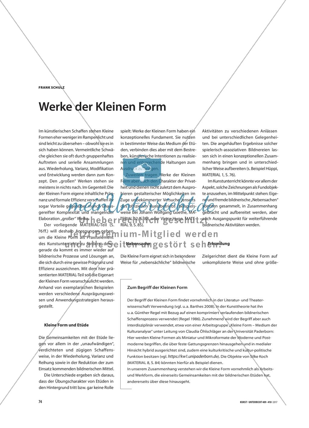 Werke der Kleinen Form Preview 1