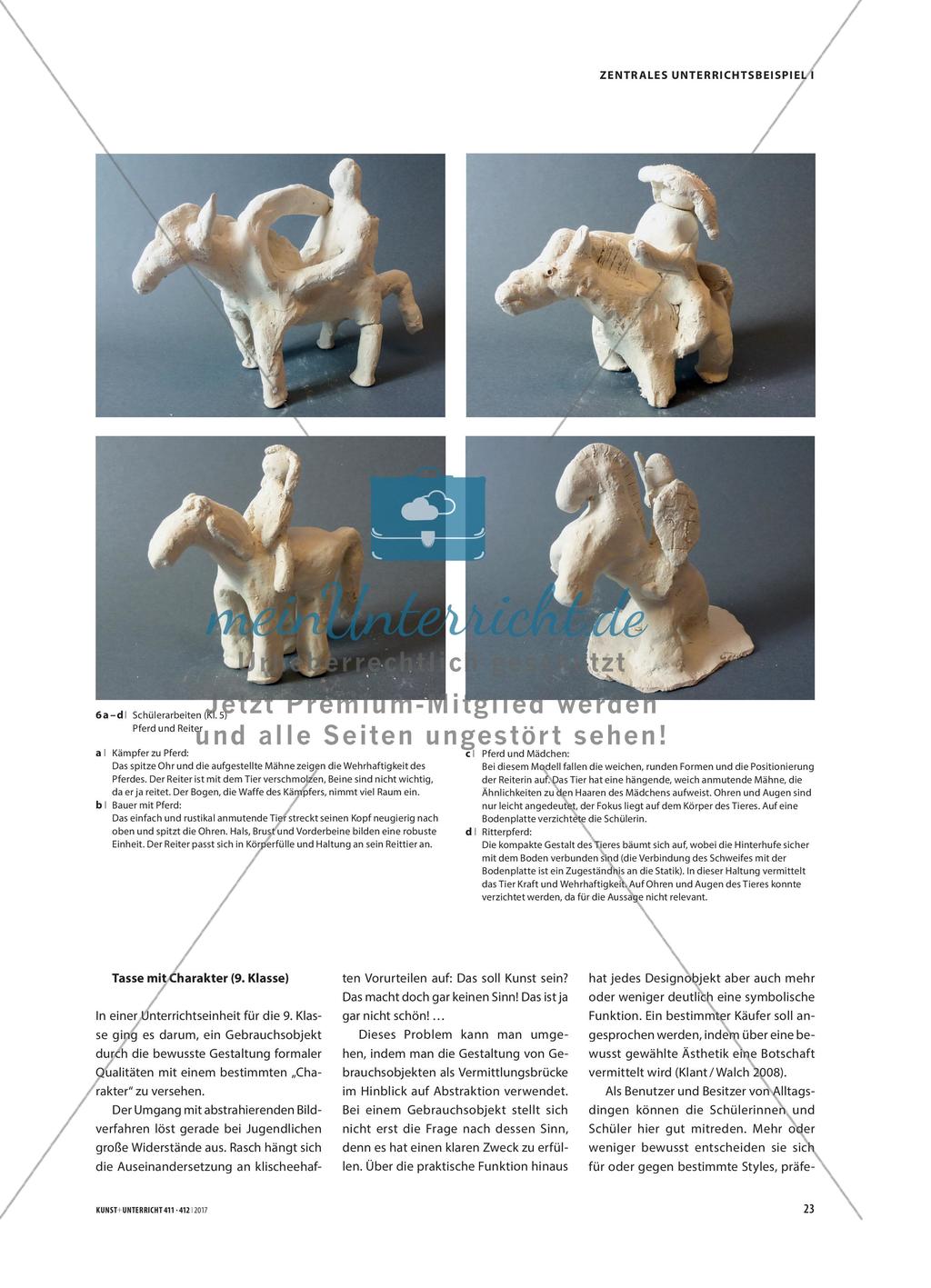 Pferde, Tassen, Emotionen - Von der figurativen Darstellung zur Abstraktion Preview 4