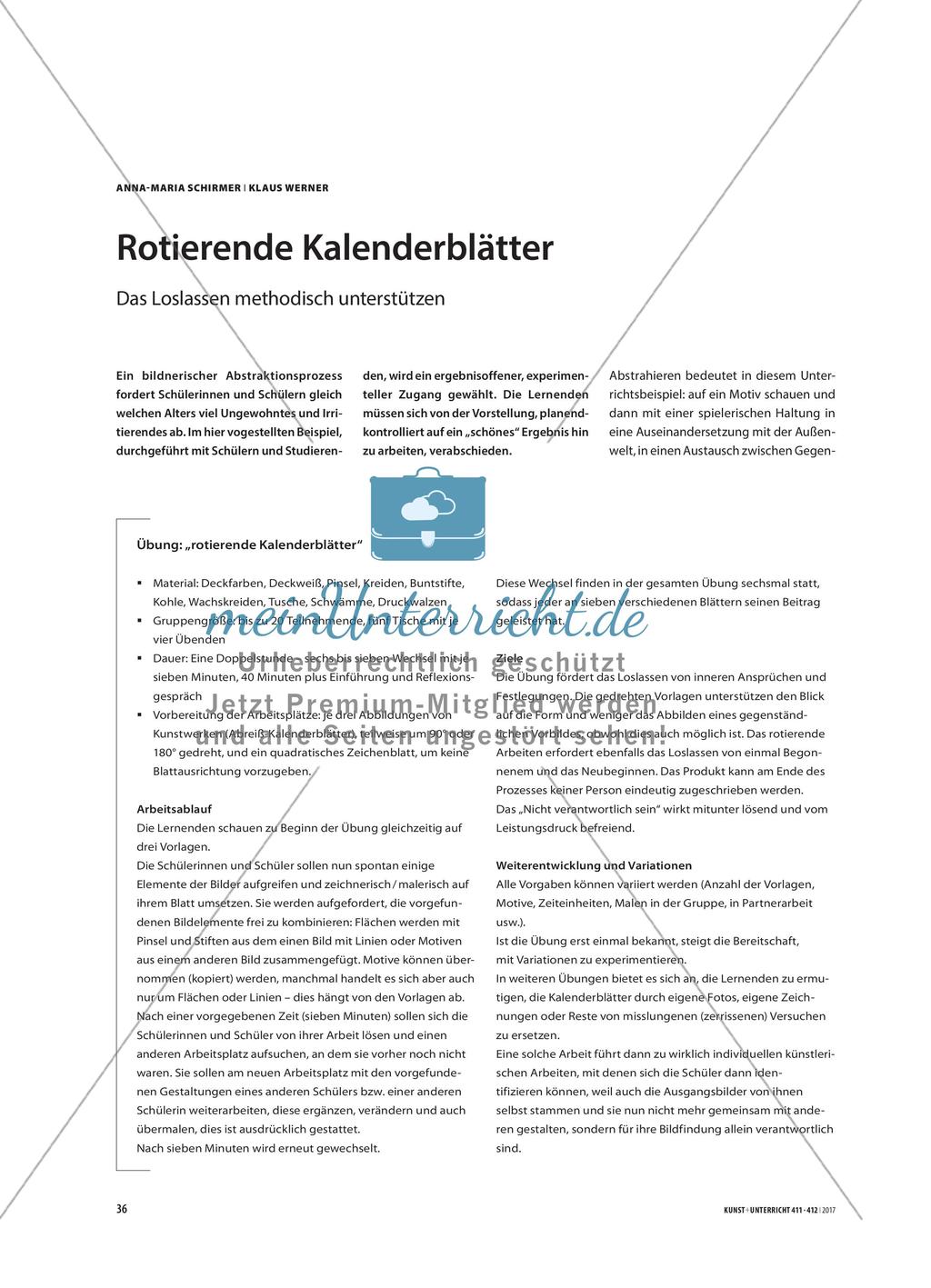 Rotierende Kalenderblätter - Das Loslassen methodisch unterstützen Preview 1