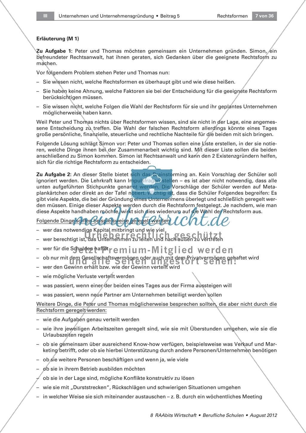 Die Wahl der Rechtsform Preview 2