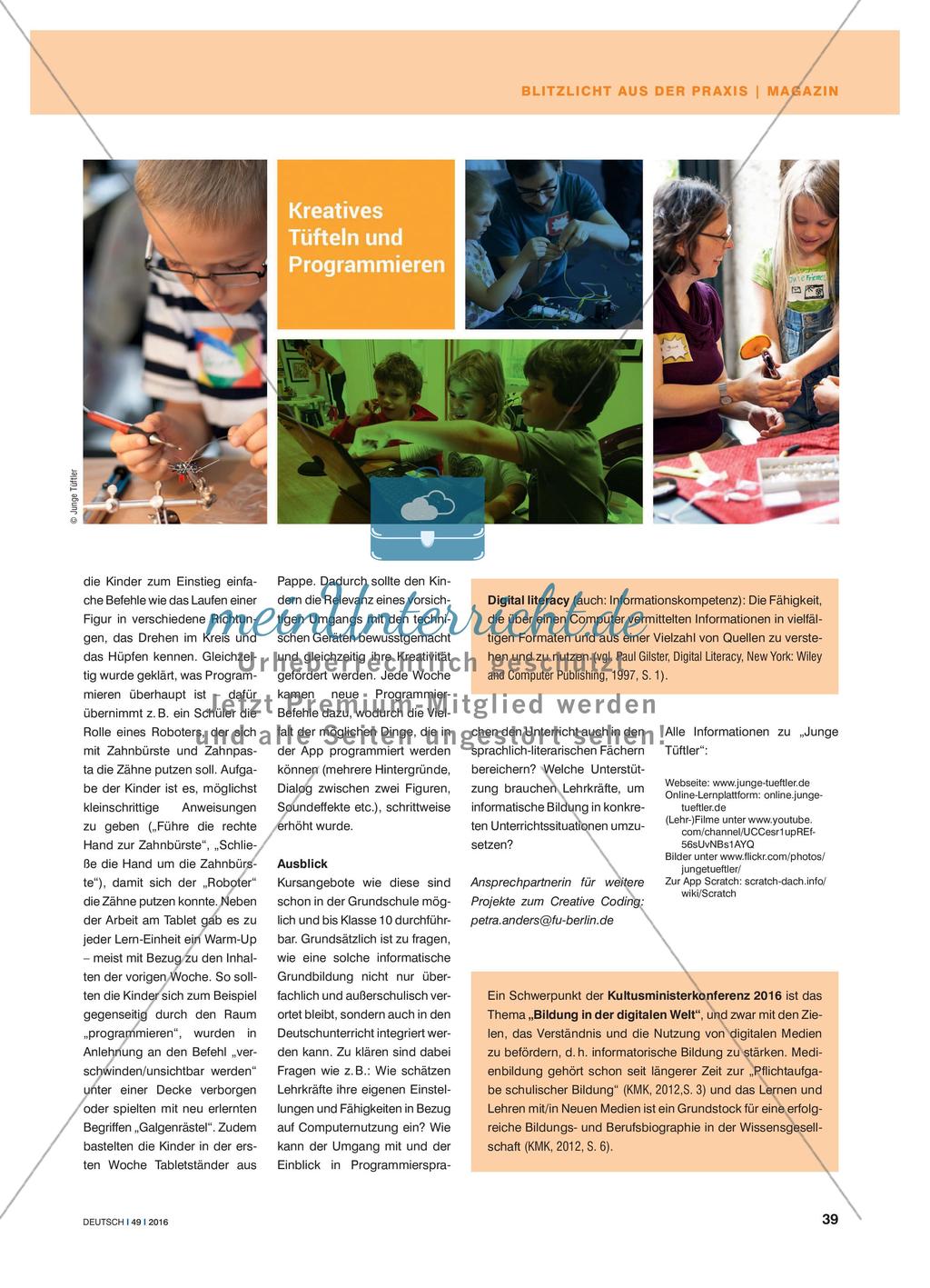 Kinder und Jugendliche werden zu Gestaltern in der digitalen Welt Preview 2