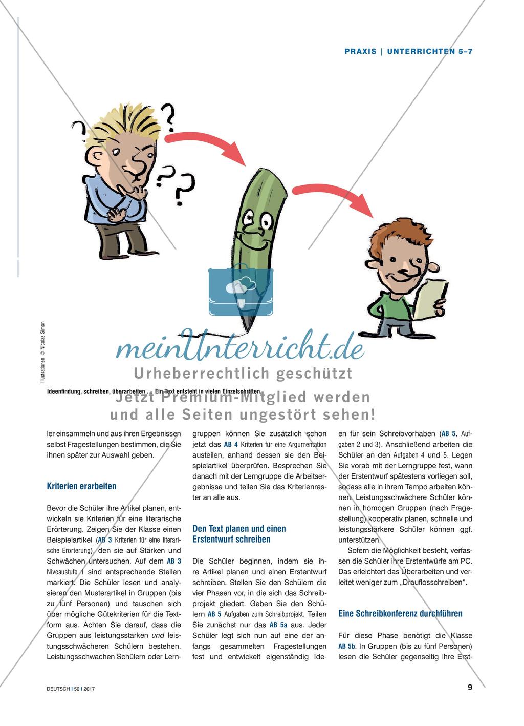 Überzeugend interpetieren - Argumentatives Schreiben zu einem Jugendbuch Preview 2