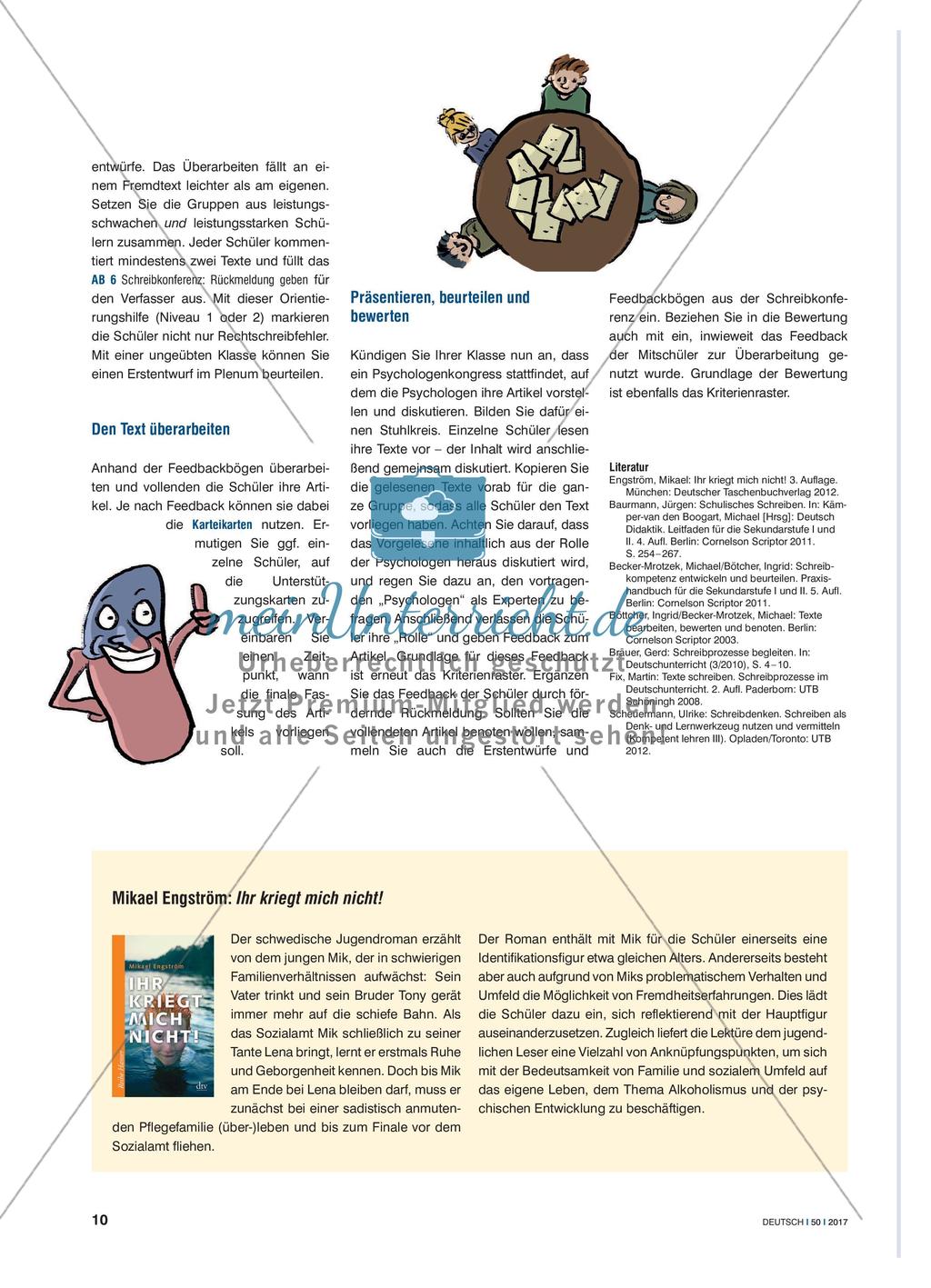 Überzeugend interpetieren - Argumentatives Schreiben zu einem Jugendbuch Preview 3