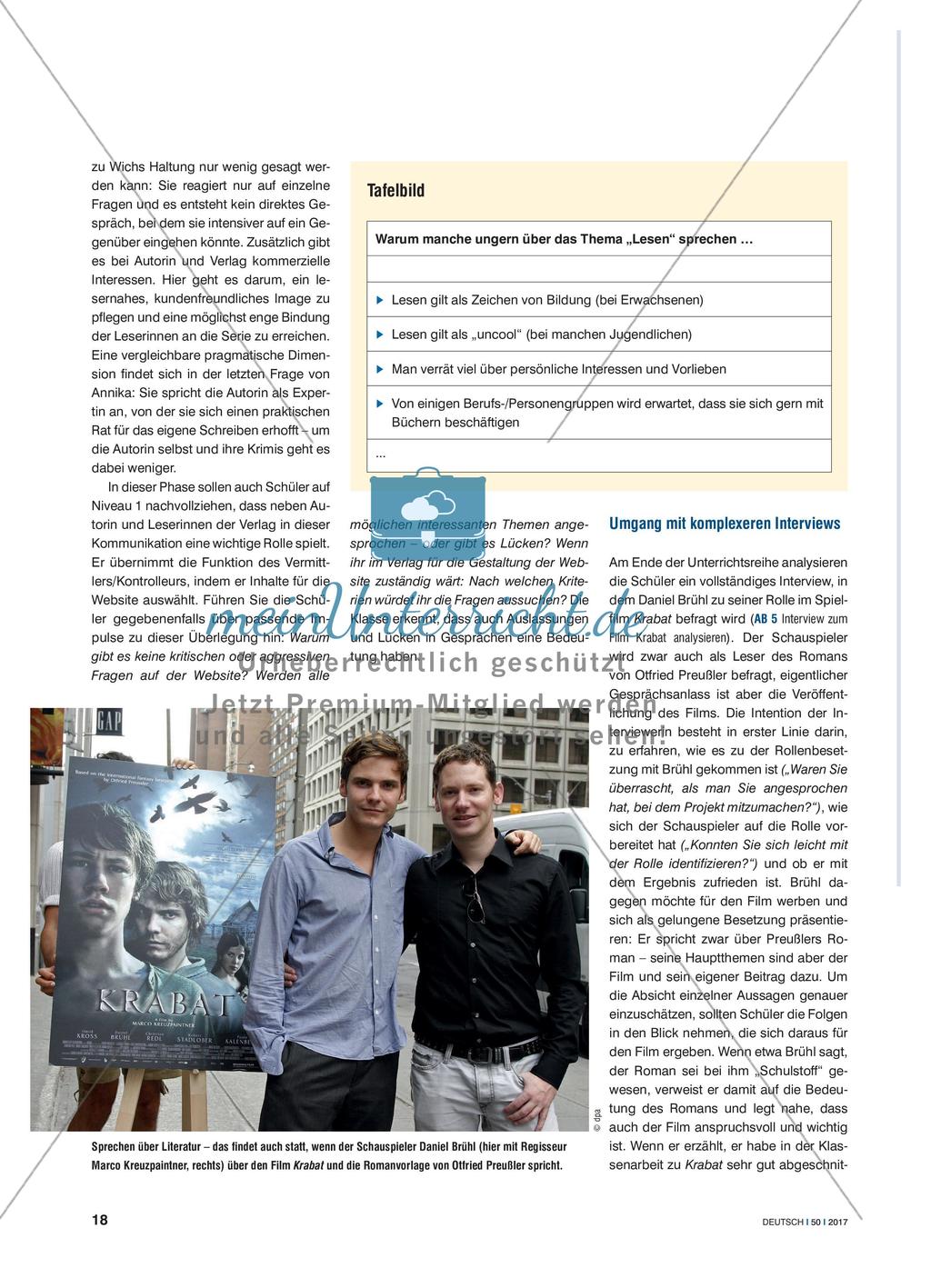 Warum wir über Bücher reden … - … und was wir dabei sagen. Interviews analysieren Preview 3