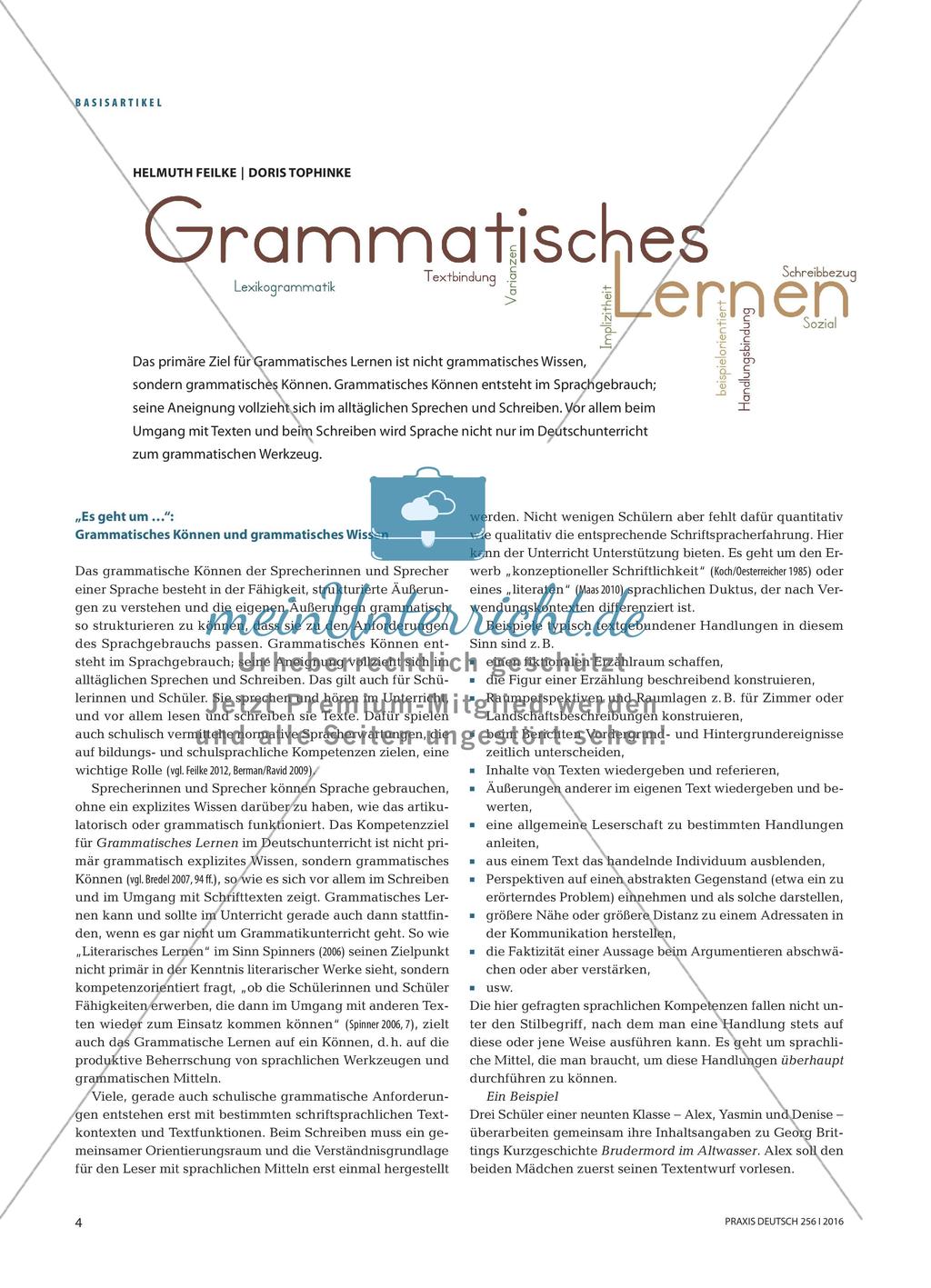 Grammatisches Lernen Preview 1