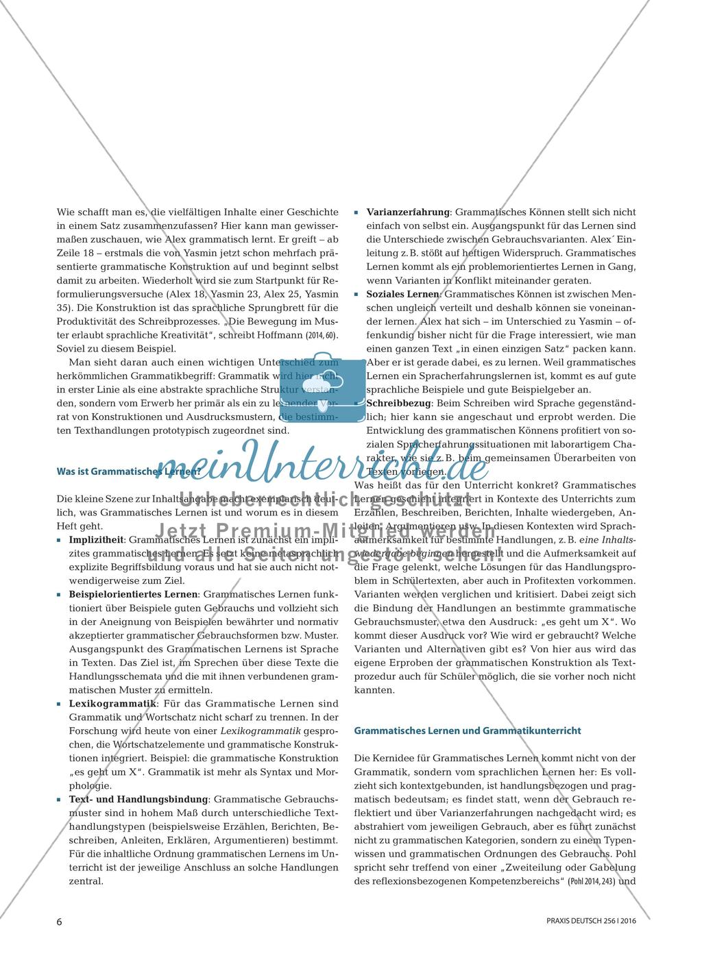 Grammatisches Lernen Preview 3