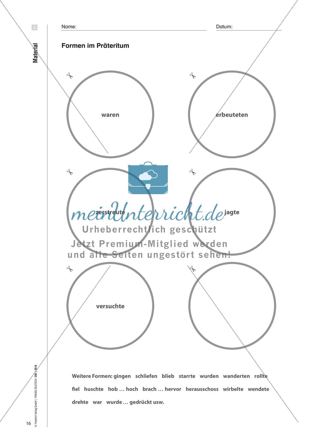 Was hat Zeit mit Erzählen zu tun? - Zeitformen und Zeitadverbiale untersuchen Preview 5