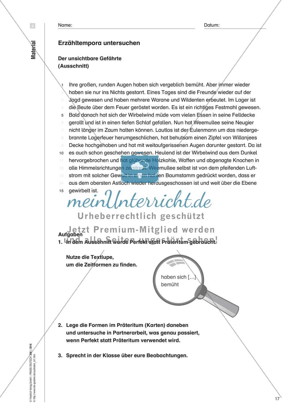 Was hat Zeit mit Erzählen zu tun? - Zeitformen und Zeitadverbiale untersuchen Preview 6