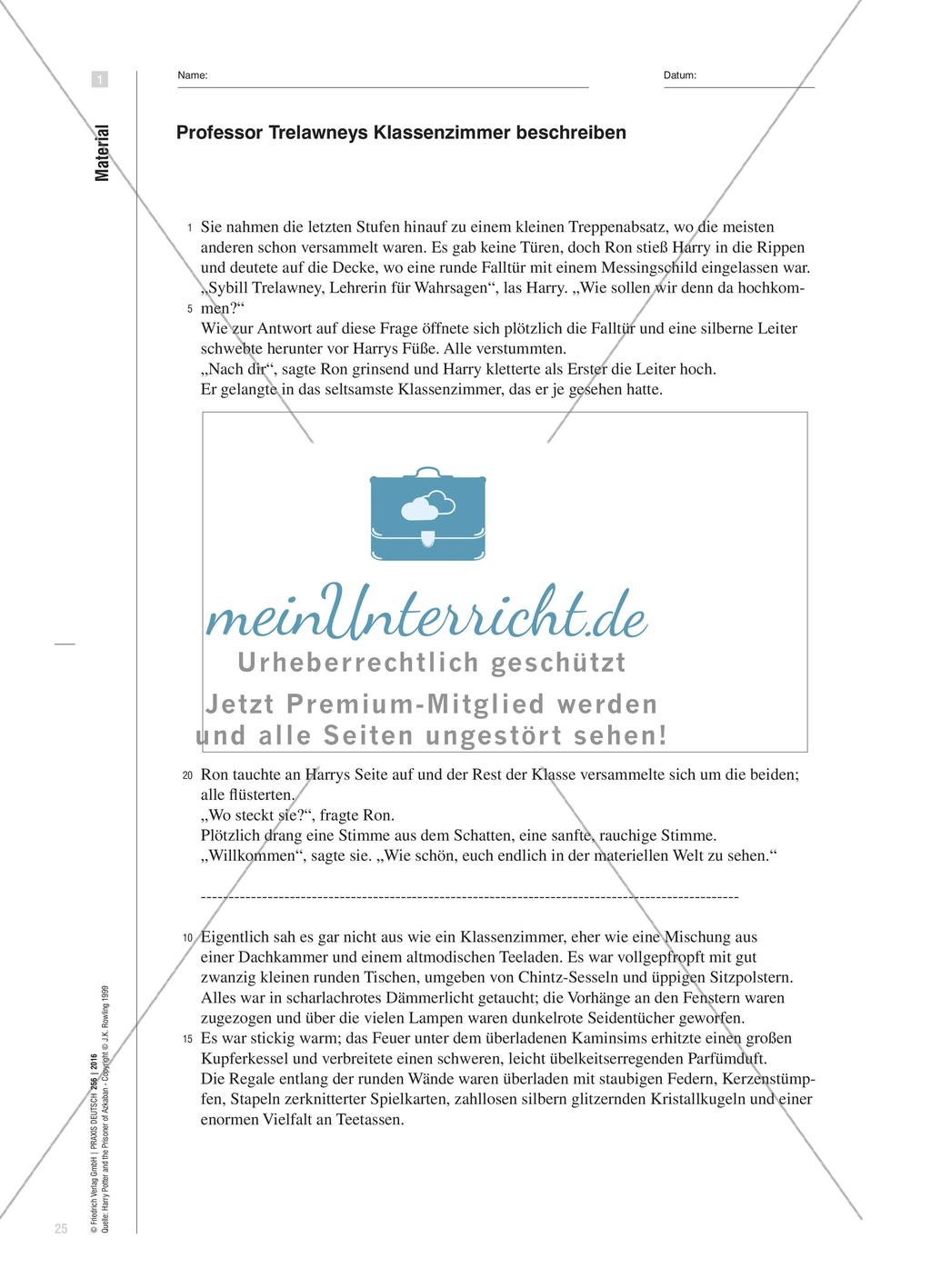 Beschreiben beim Erzählen - Sprachliche Mittel für Raumbeschreibungen in Erzählungen Preview 4
