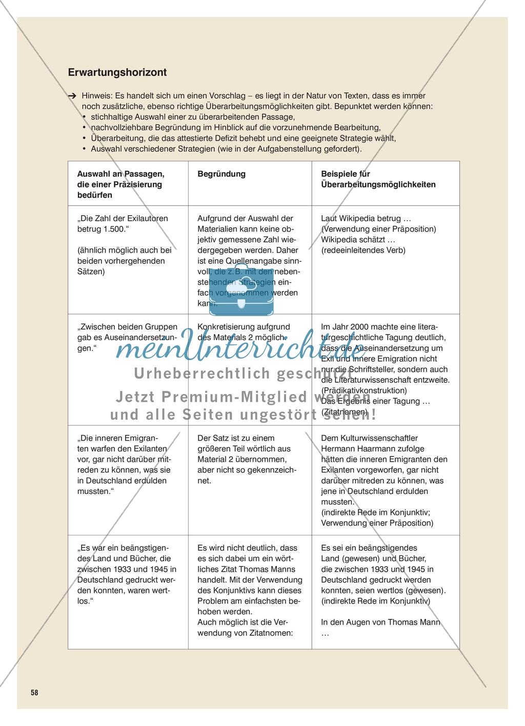 Möglichkeiten der Redewiedergabe bei Textinterpretationen - In Texten auf Texte und Materialien Bezug nehmen Preview 9