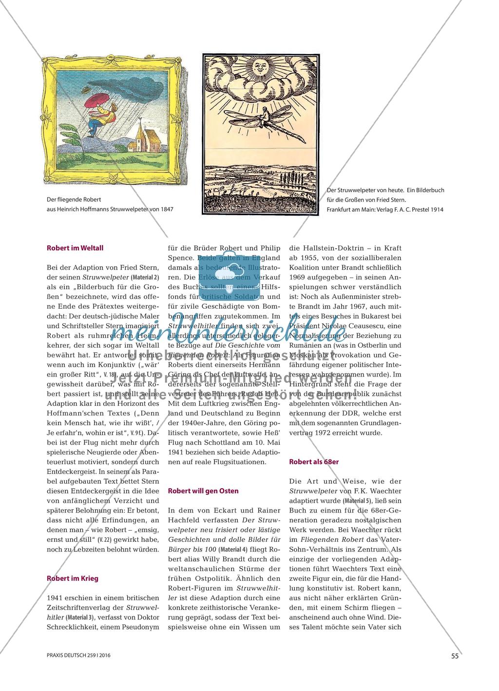 Robert fliegt durch die Jahrhunderte - Adaptionen eines Kinderbuchklassikers als (historische) Intertexte Preview 2