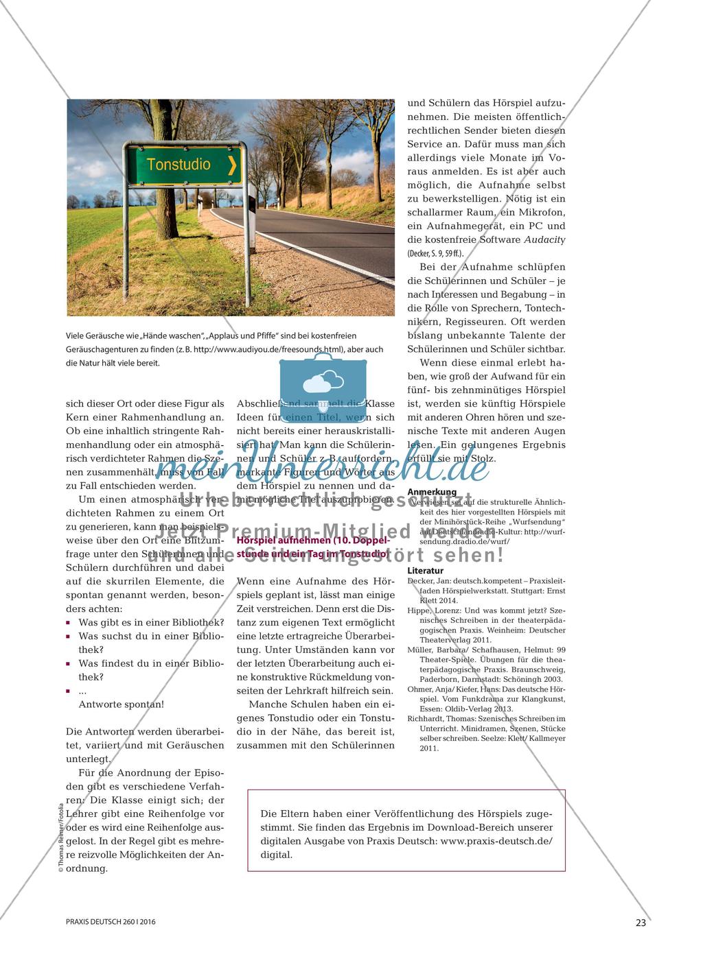 Eine Klasse schreibt ein Hörspiel Preview 4
