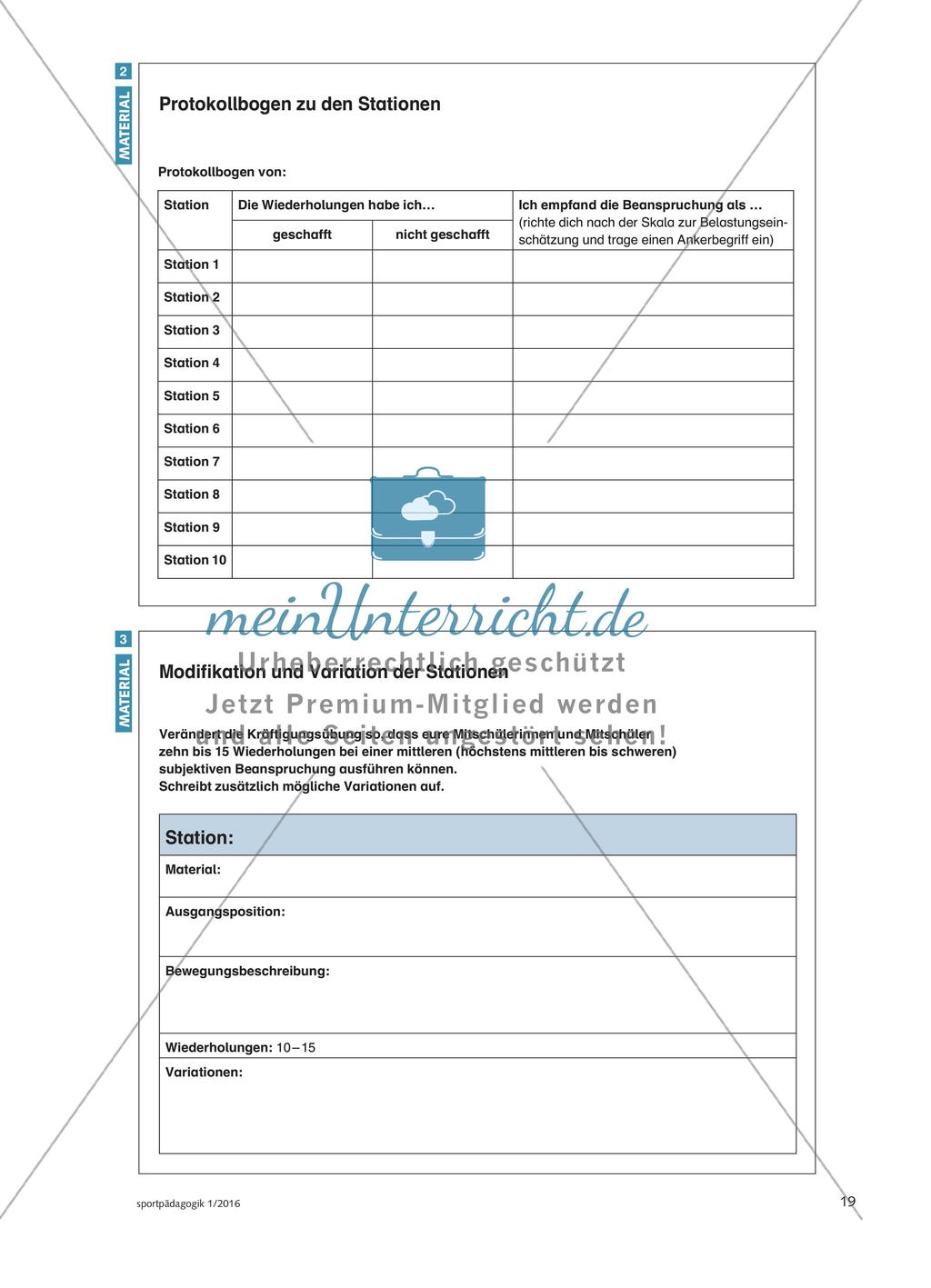 Selbstbestimmt mit Kraftbelastungen umgehen - Kraftstationen nach den eigenen Bedürfnissen modifizieren und variieren Preview 5