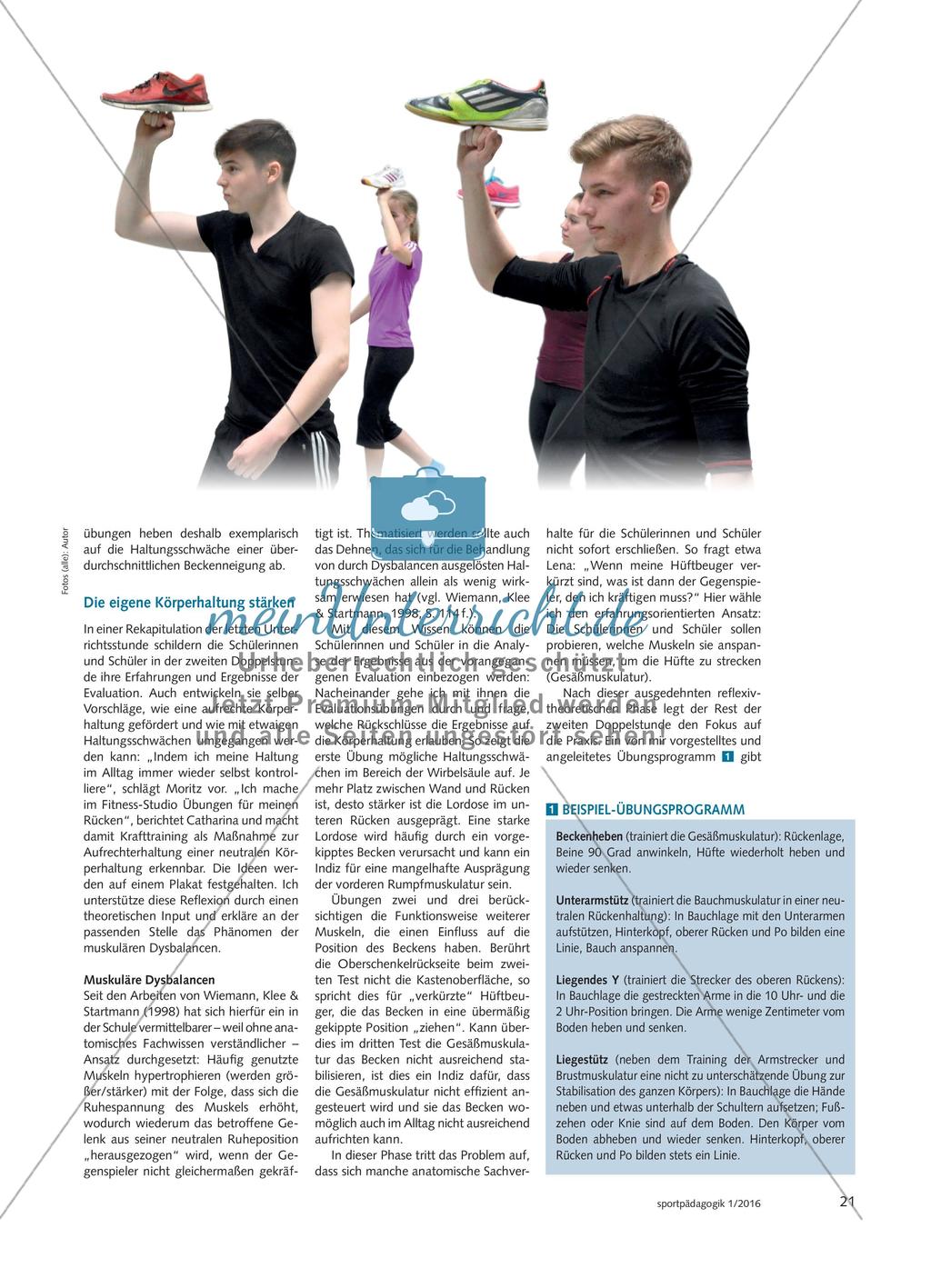 Kraft und Körperhaltung - Gefahren muskulärer Dysbalancen erkennen und ihnen entgegenwirken Preview 2