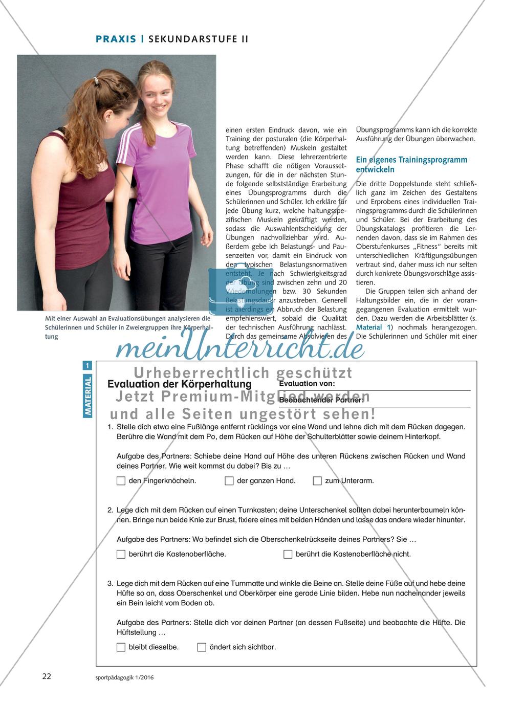 Kraft und Körperhaltung - Gefahren muskulärer Dysbalancen erkennen und ihnen entgegenwirken Preview 3