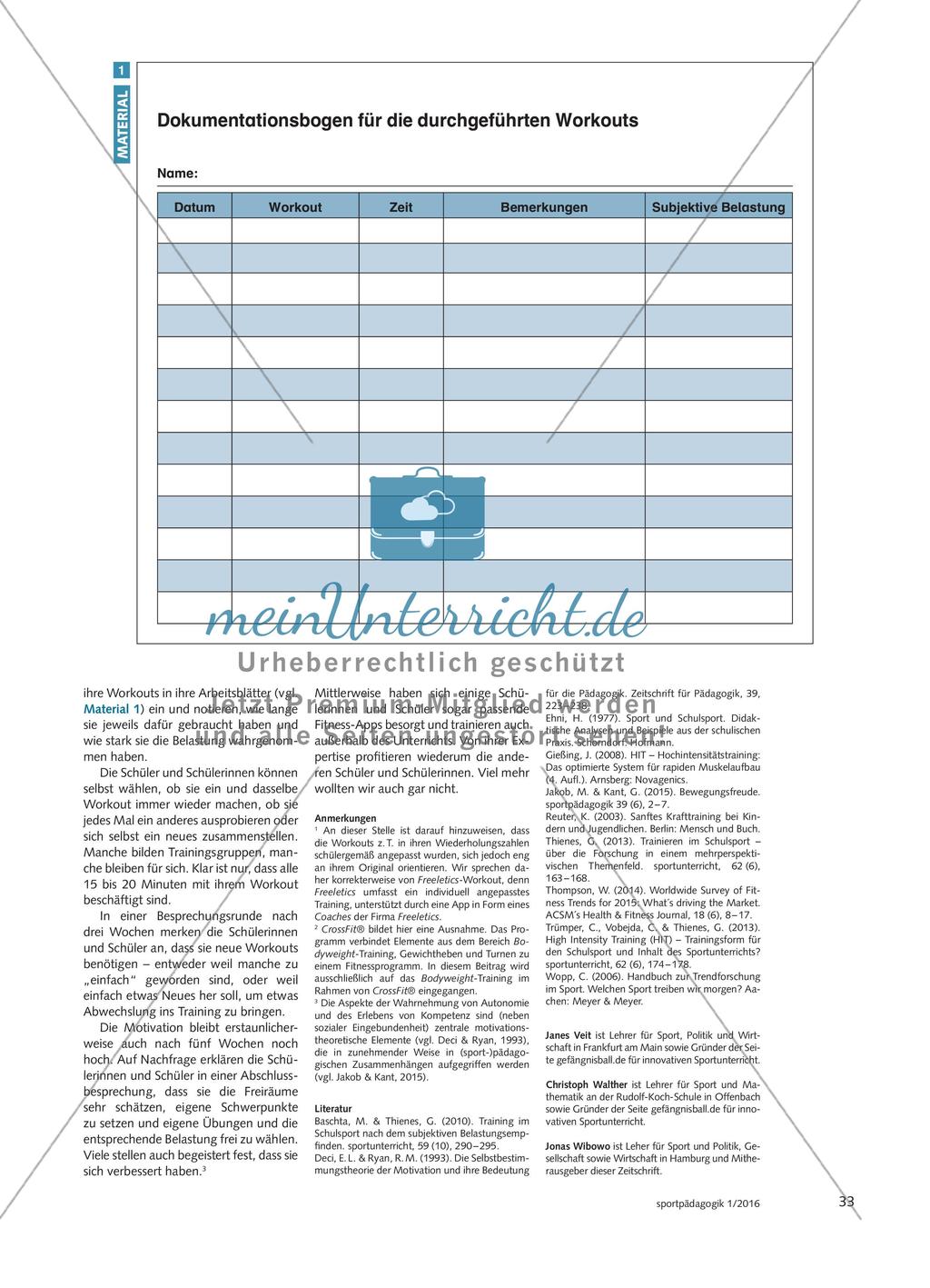 Fitnesstrends im Sportunterricht - Fitnessübungen ausprobieren, hinterfragen und anpassen Preview 6