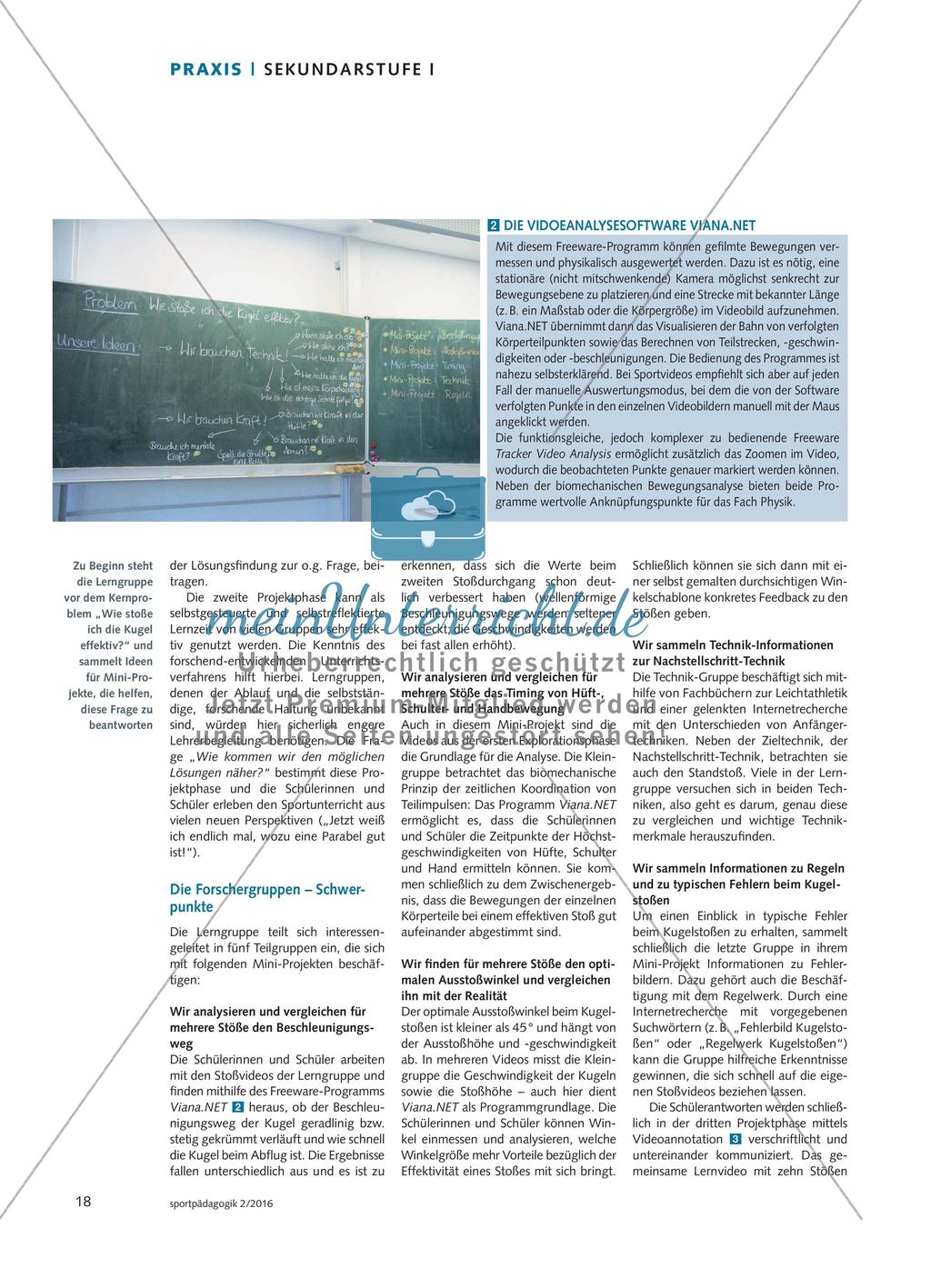Das Kugelstoß-Projekt - Einen Lerngegenstand von vielen Seiten aus beleuchten Preview 3